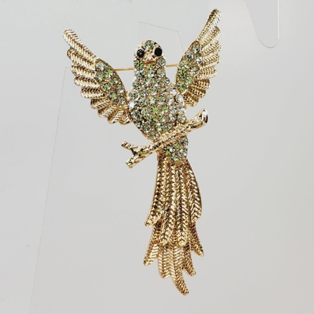Crystal Bird Brooch (92721)